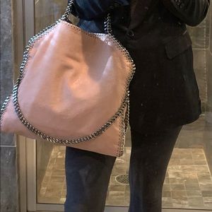 Stella McCartney Falabella Shaggy Deer Fold Over